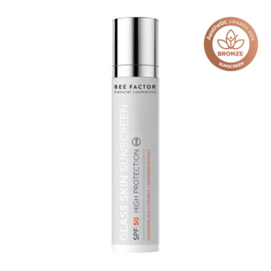 Bee Factor Glass Skin Sunscreen SPF50 – Αντηλιακή & Αντιγηραντική Κρέμα Προσώπου – Υψηλή Προστασία – 50ml