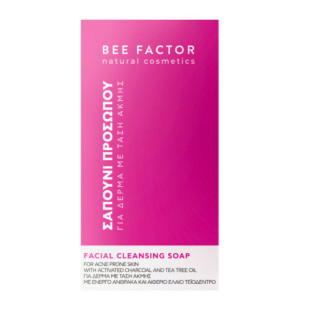 Bee Factor Detox Facial Soap – Σαπούνι Προσώπου με Ενεργό Άνθρακα για Ακμή & Λιπαρότητα – 100gr
