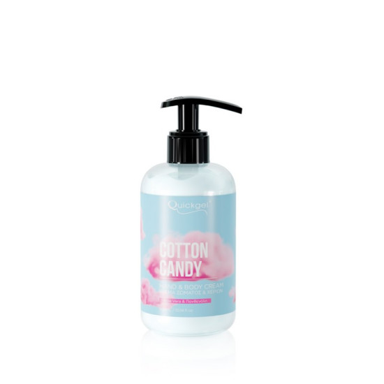 Quickgel – Κρέμα Χεριών & Σώματος Cotton Candy – 300ml